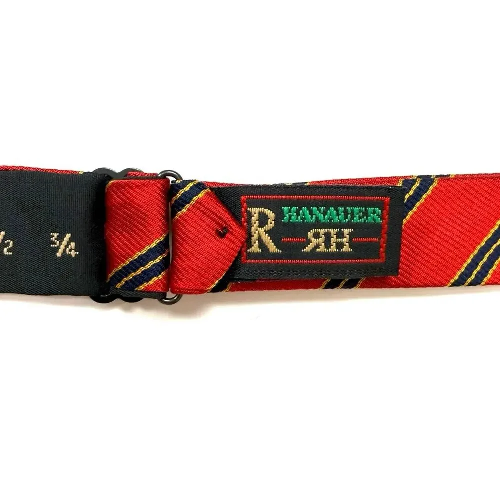 R. Hanauer Striped Silk Bow Tie